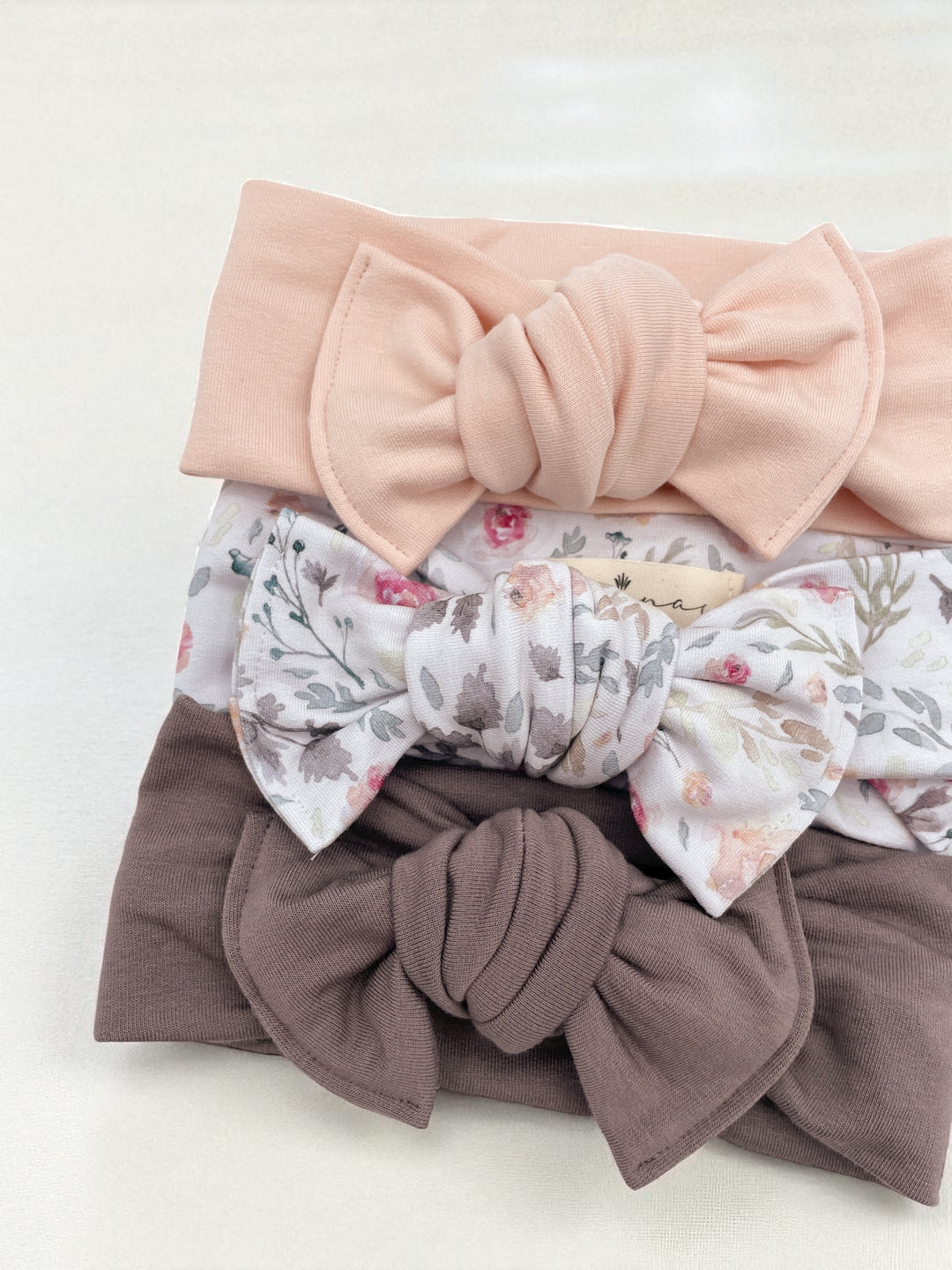 Bandeau boucle en bambou à nouer - Petit rosier