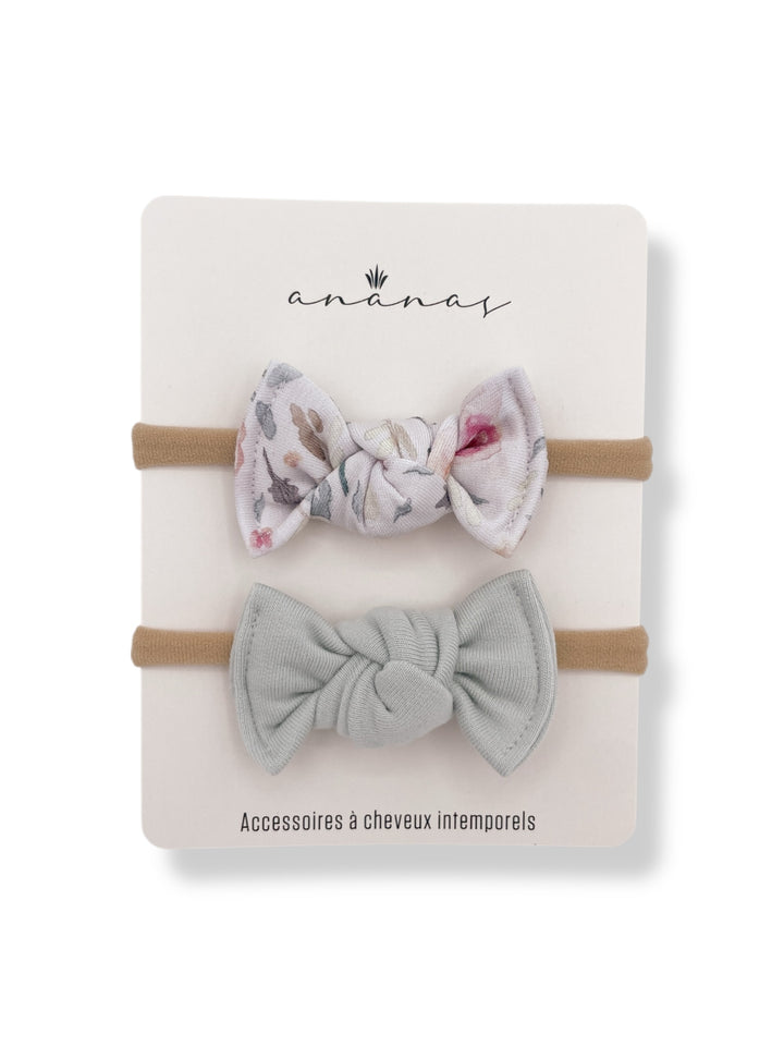 Mini-Boucles en bambou - Rosier/Eucalyptus