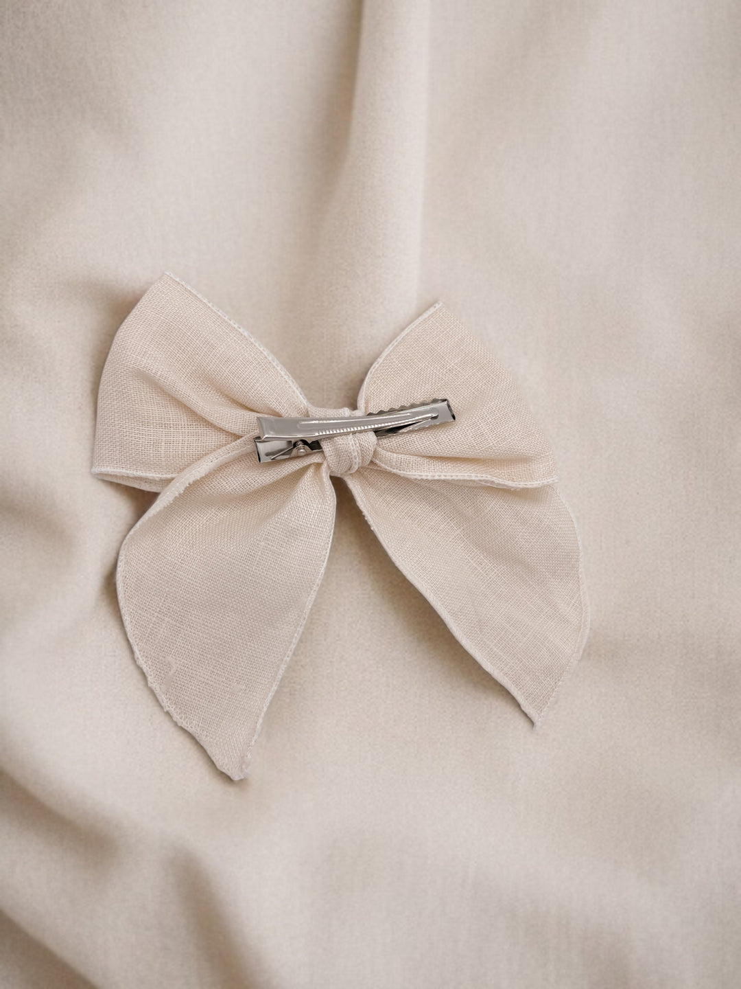 Boucle Fable L -  Brodé Blanc