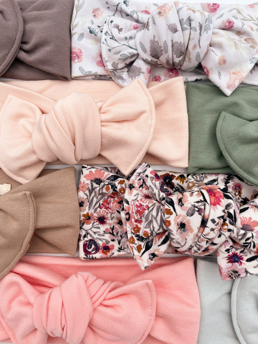 Bandeau boucle en bambou à nouer - Petit rosier