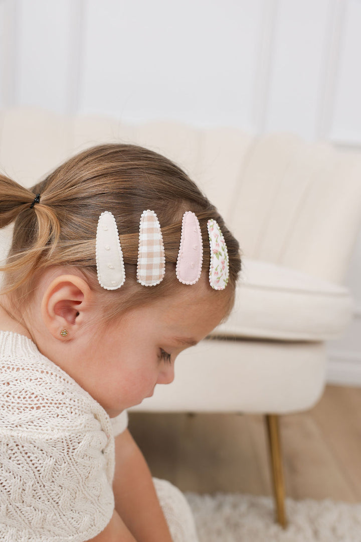 Barrettes en tissu - Classique
