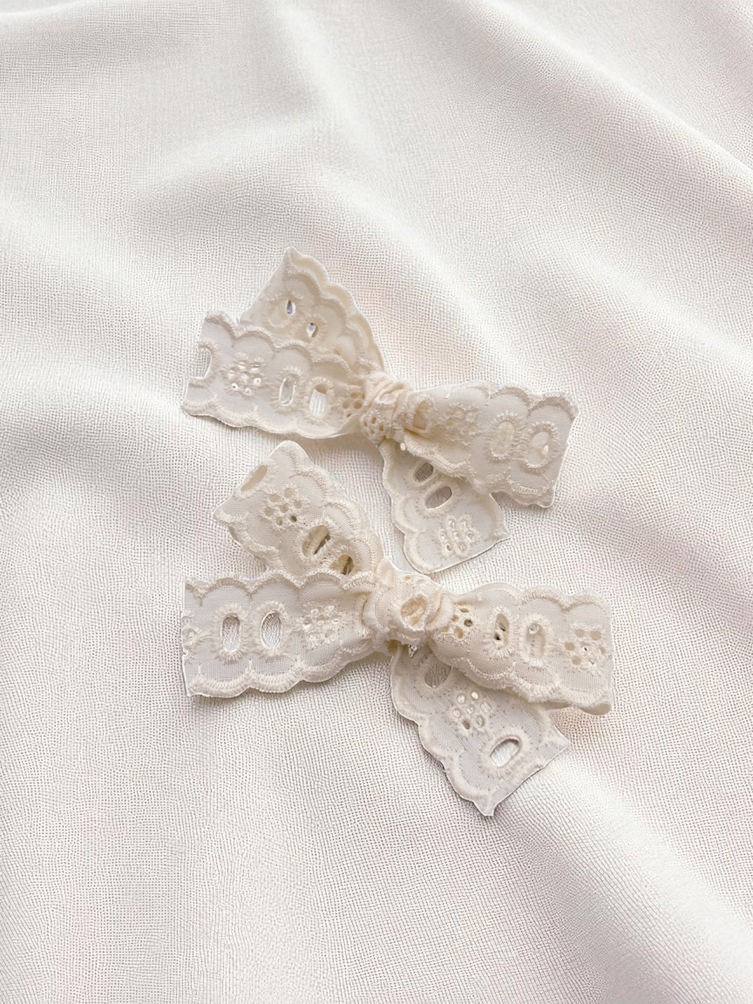 Boucle Brodée - Ivoire