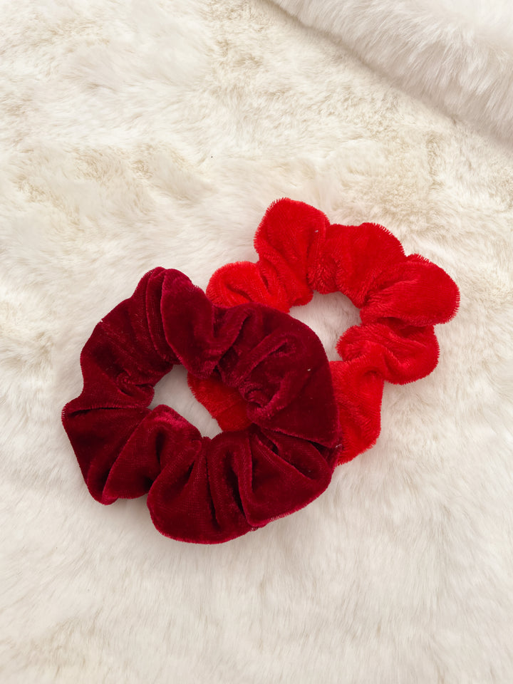 Chouchou petit format - Velours Rouge (2)