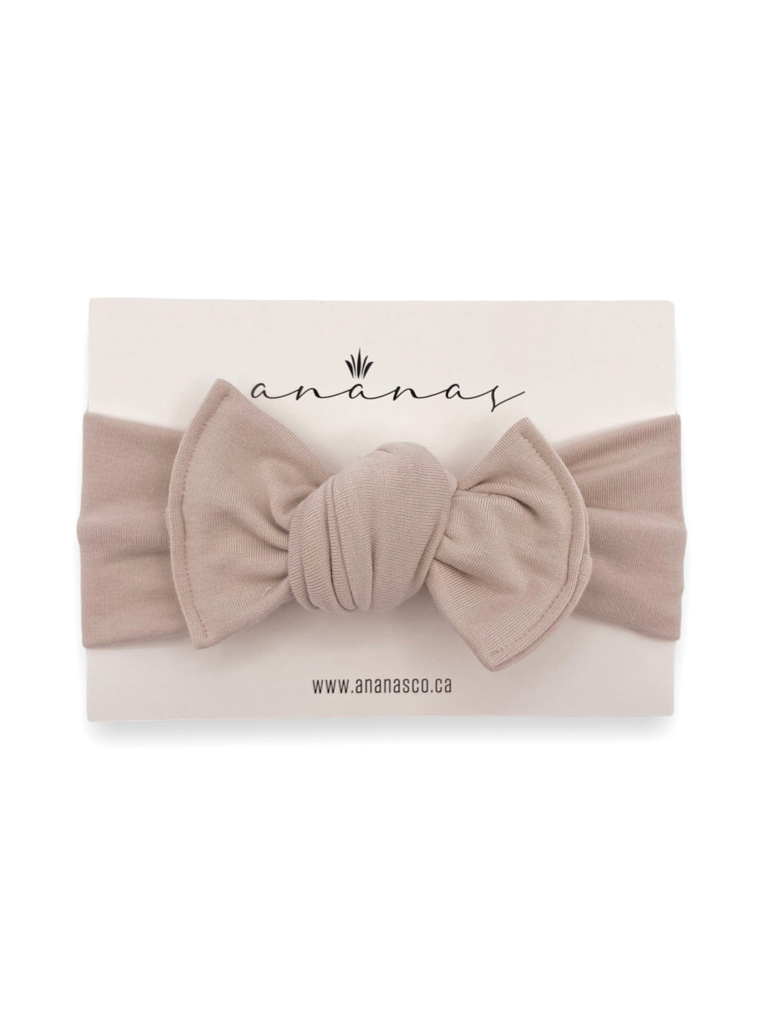 Bamboo bow headband to tie