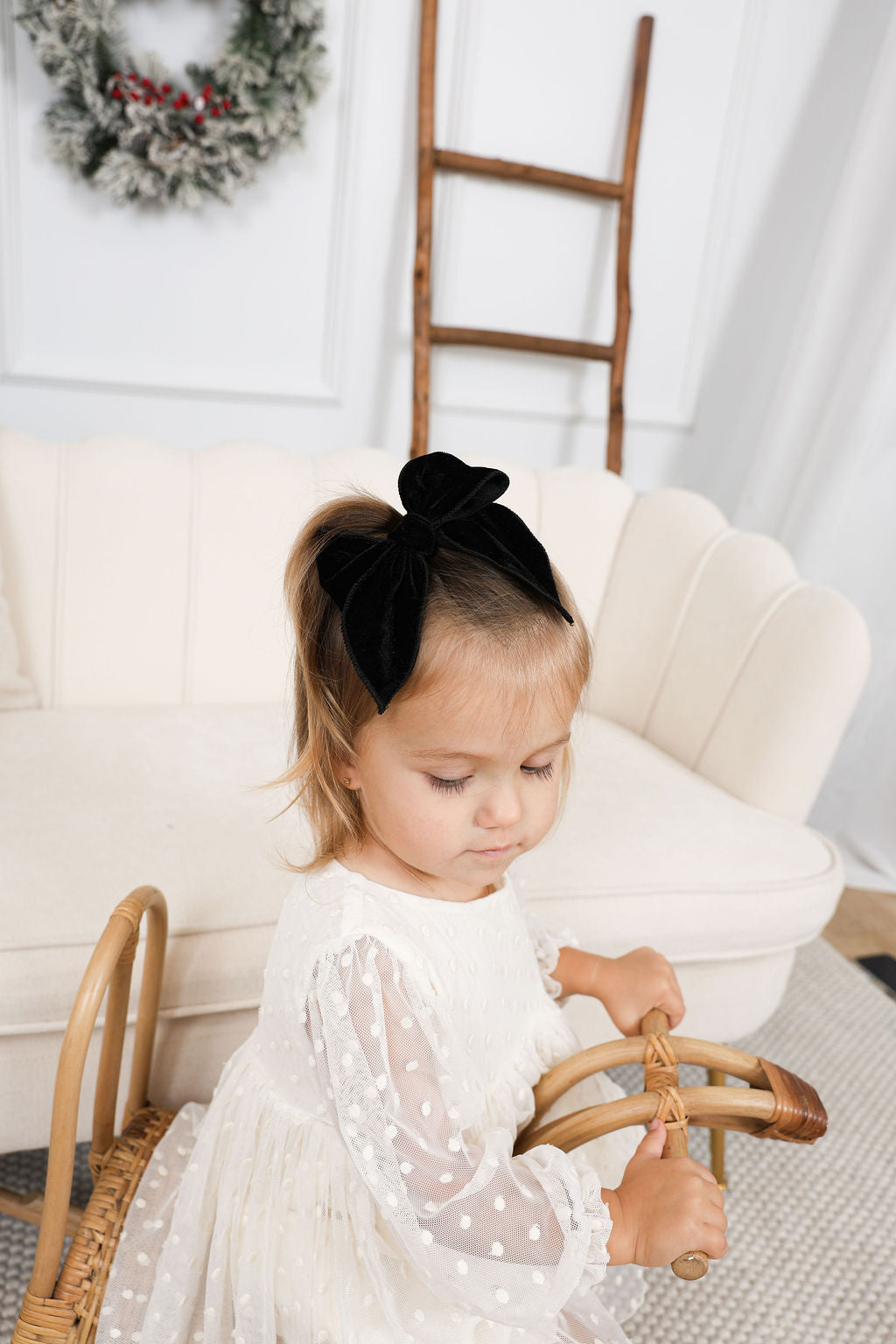 Boucle Fable Velours -  Noir