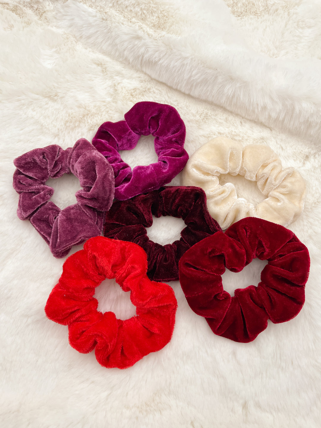 Chouchou petit format - Velours Crème et Bourgogne (2)