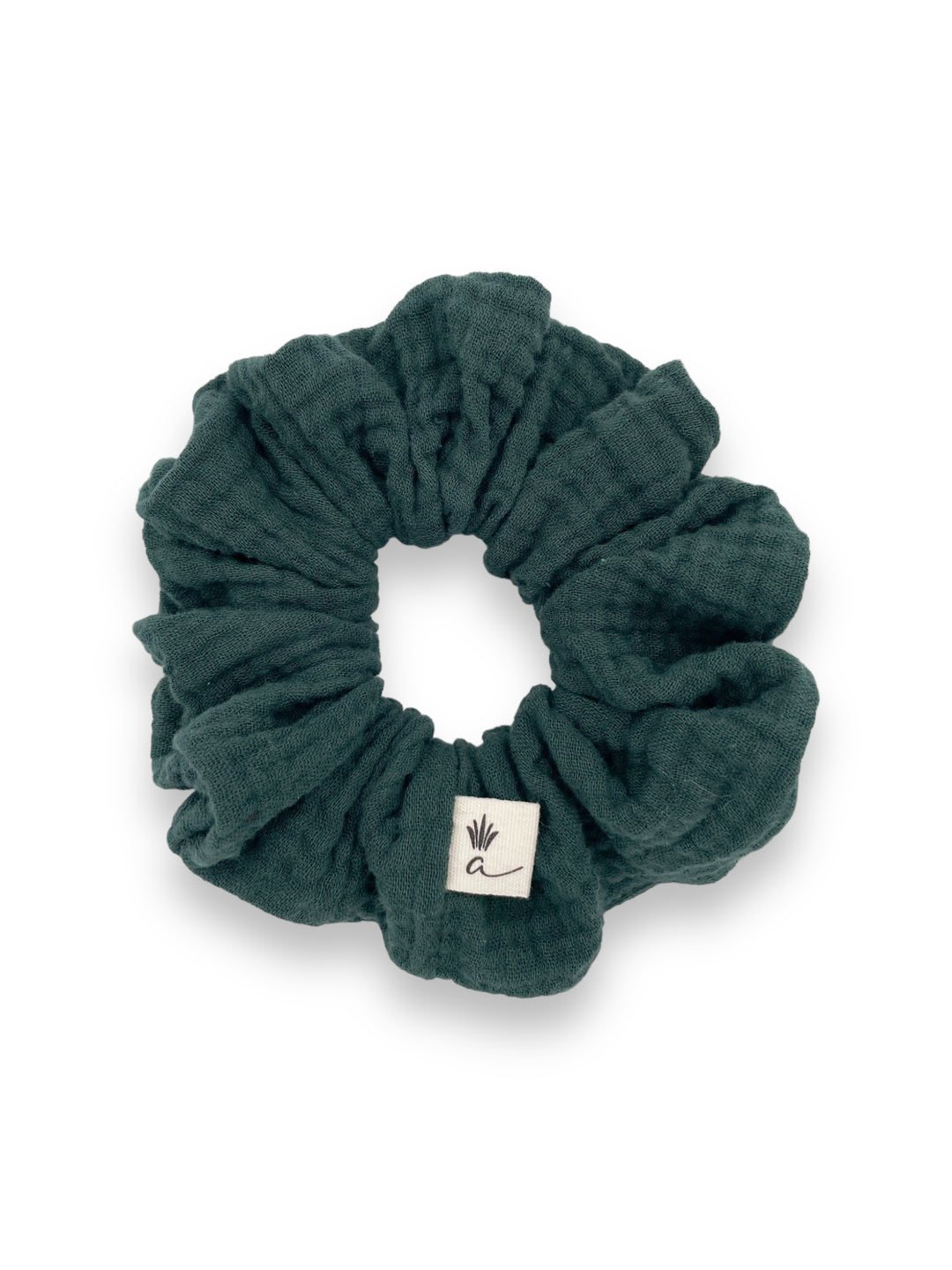 Muslin scrunchies - Evergreen