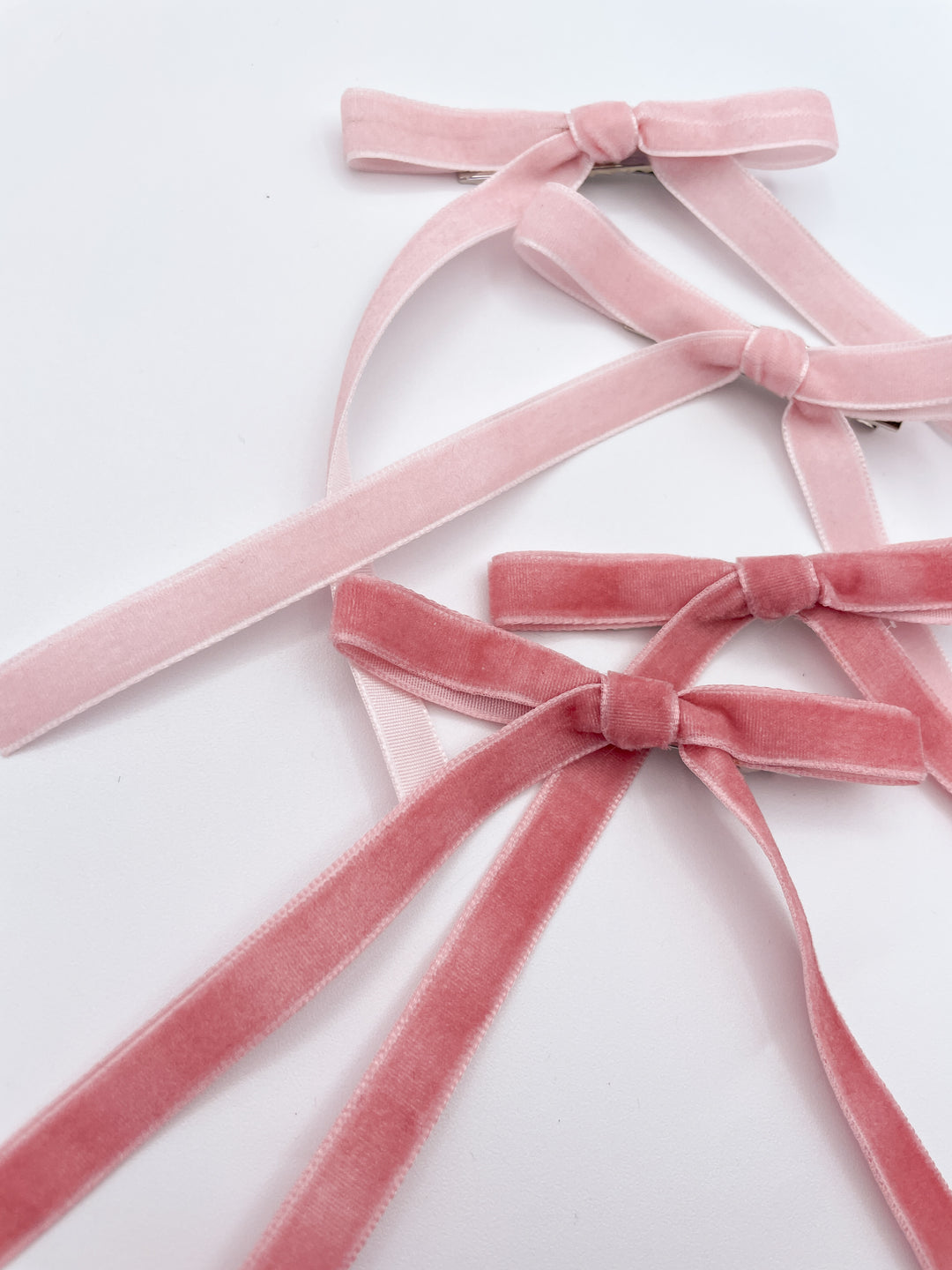 XL Velvet Ribbon Bow - Pink