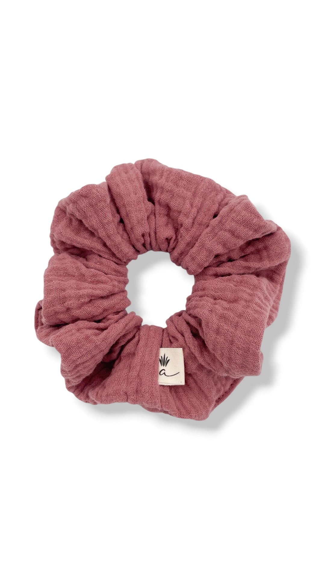 Muslin scrunchies - Baby pink