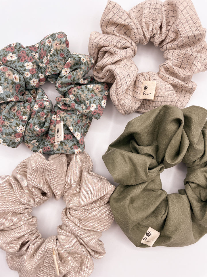 Linen scrunchie - Greige