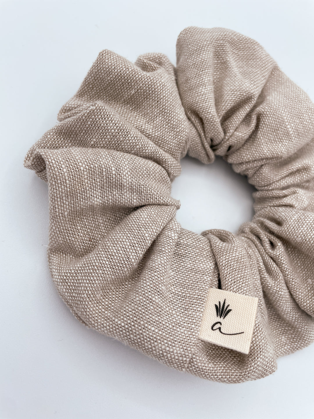 Linen scrunchie - Greige