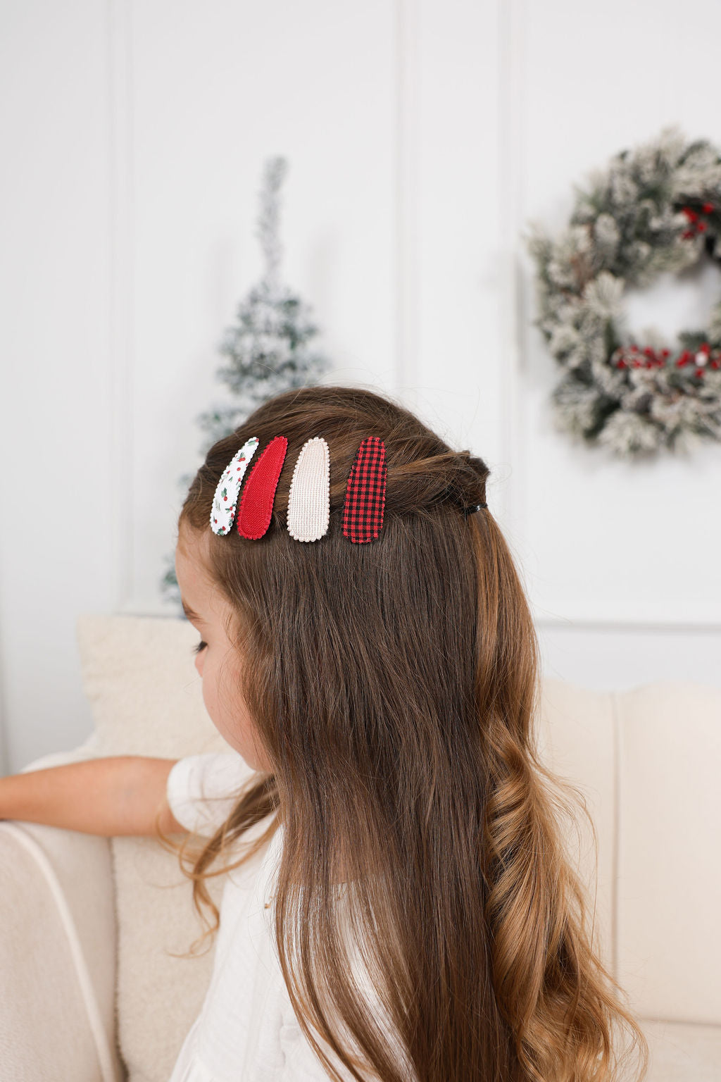 Barrettes en tissu - Fêtes