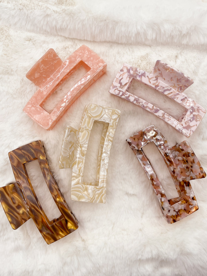 Pinces à cheveux rectangulaire XXL