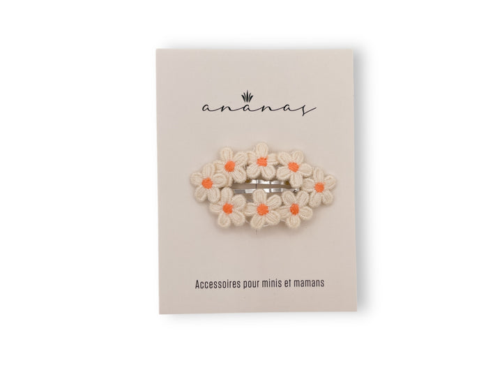 Barrette - Broderie Fleurie