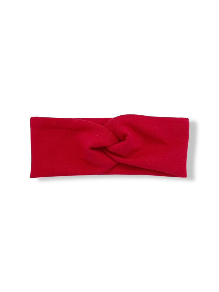Bandeau croisé en bambou - Rouge