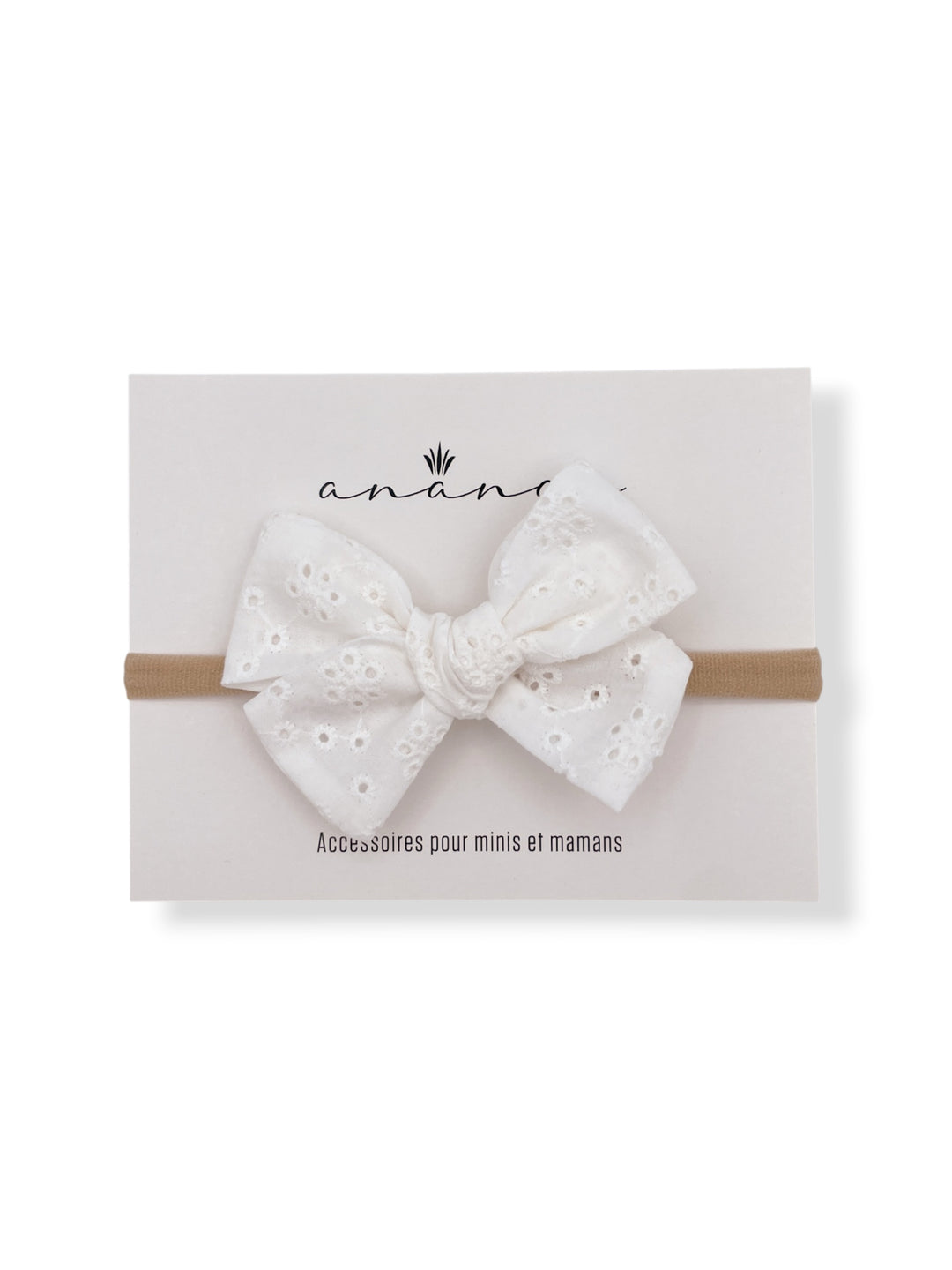Boucle Broderie Anglaise - Blanc